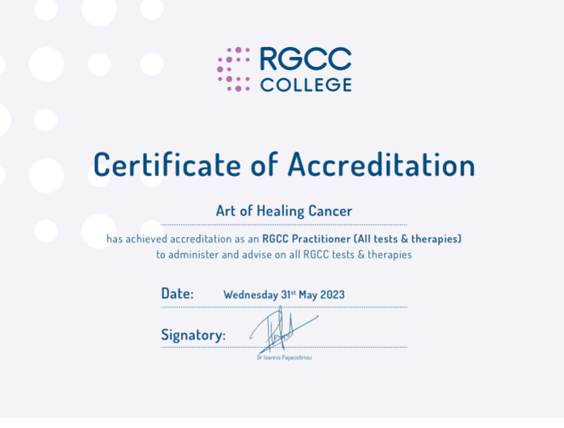 RGCC certificate 2